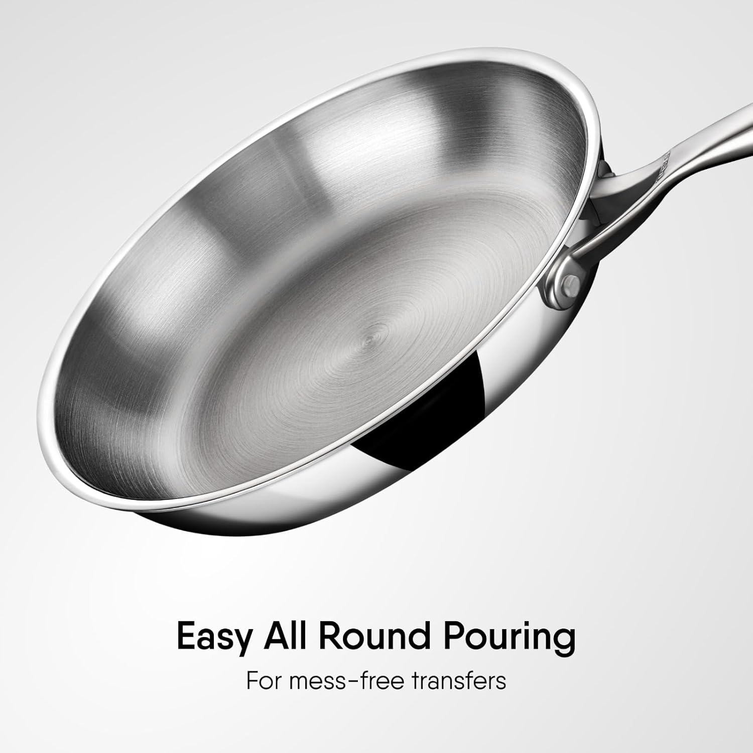 Triply Stainless Steel Artisan Frying Pan with Lid and Induction Base 4420, Dia 20 cm, 1.3L (Serves 2 People) - Image 4