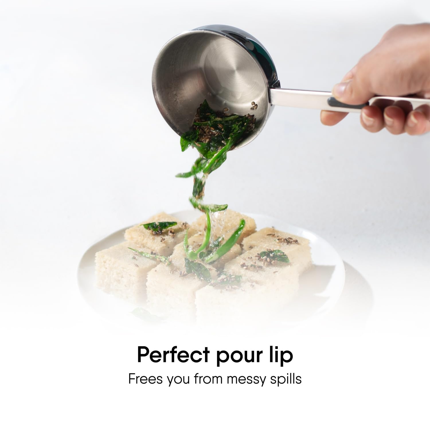 Triply Stainless Steel Tadka Pan, Induction pan, 500 ml, 12 cm - Image 6