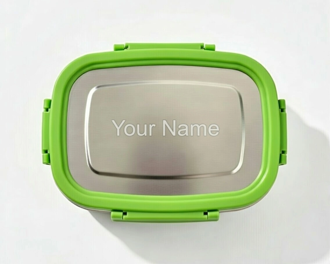 Stainless Steel LunchBox with Mini Box- Personalised - Image 9