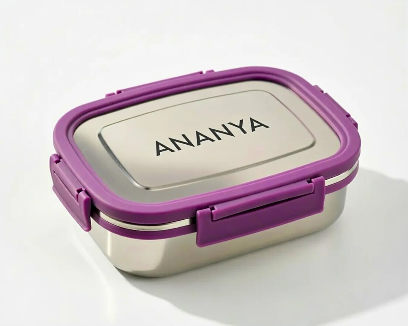 Stainless Steel LunchBox with Mini Box- Personalised - Image 5
