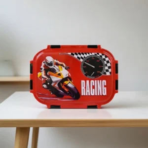 Stainless Steel LunchBox with Mini Box- Bike Racing Theme