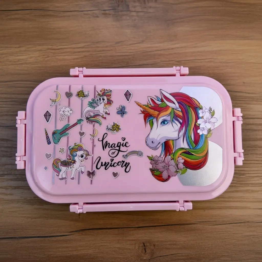Stainless Steel LunchBox with Mini Box- Magic Unicorn Theme